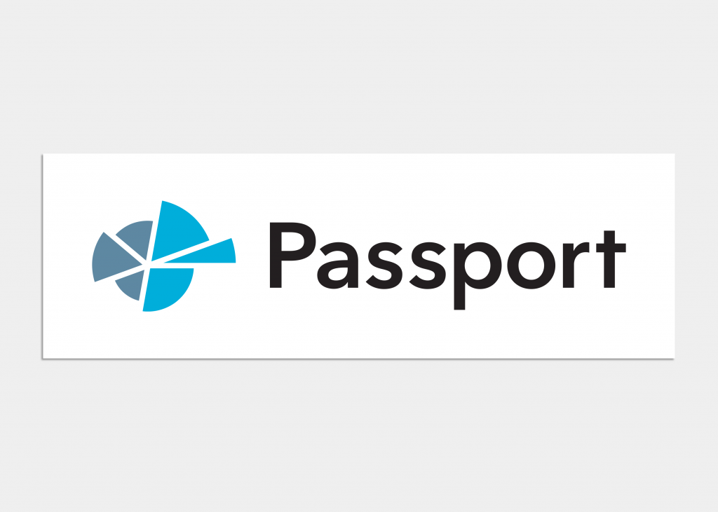 The primary brand signature, or logo, of Passport, the core product offering of Euromonitor International