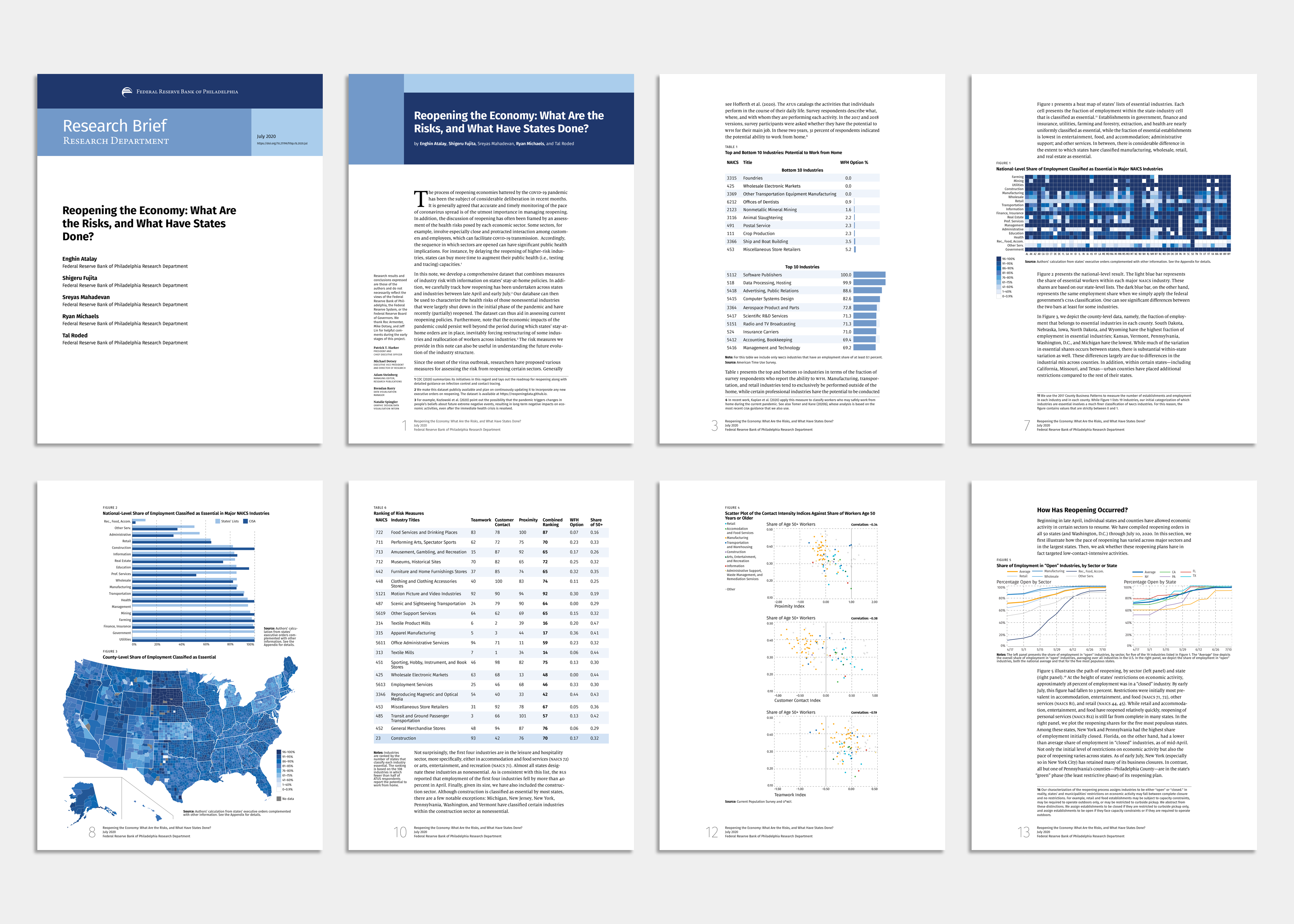 Selection of pages from the Reopening the Economy Research Brief